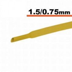 Tub termocontractibil galben 1.5mm/ 0.75mm 0.5m