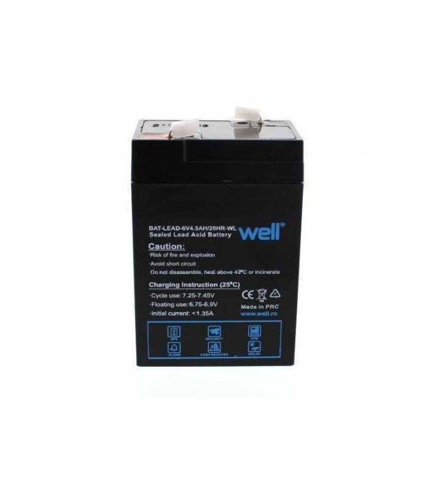 Acumulator plumb acid 6V 4.5AH Well