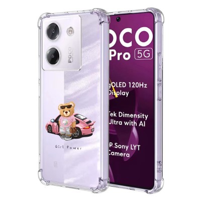 Husa antisoc pentru xiaomi poco m7 pro 5g - airbag tpu, col&amp;Egrave;uri ranforsate - girl power foto