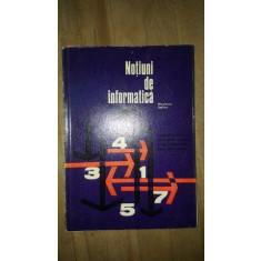 Notiuni de informatica. Manual pentru scoli profesionale, licee industriale, scoli de maistri- Stelian Niculescu