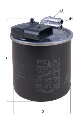 MAHLE KL 914 filtru combustibil foto