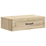 vidaXL Masă laterală montată pe perete Stejar Sonoma 59 x 34,5 x 17 cm 899337