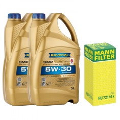 Pachet revizie ulei Ravenol SMP 5W30 pentru BMW 5 (E60) motor diesel 525 xd 197cp 145kw