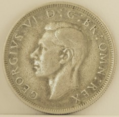 Half crown, 1945 Marea Britanie - de argint foto