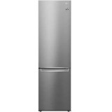 Combina frigorifica LG GBP62PZNCN1, 384 l, No Frost, Compresor Smart Inverter, DoorCooling+, Clasa C, H 203 cm, Inox