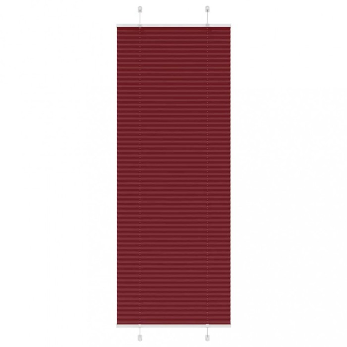 vidaXL Jaluzea plisată Bordeaux Roșu 70x200 cm Lățime țesătură 69,4 cm