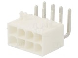 Soclu cablu-placă Mini-Fit Jr 4,2mm 8 pini 13A