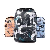 Ghiozdan pentru scoala model Ursulet,1 compartiment,3 buunare,textil,diverse culori,32x14x42 cm