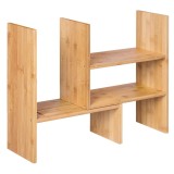 SONGMICS Organizator modular cu 3 forme de depozitare reglabile, din bambus, 65x15x40 cm, maro Household NewTrend