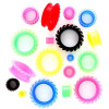 Tunel pentru ureche &ndash; circular şi flexibil - Lățime: 16 mm, Culoare Piercing: Roz