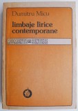 Limbaje lirice contemporane - Dumitru Micu - Studii literare