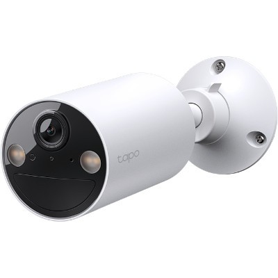 CAMERA IP Exterior cu acumulatori TP-LINK, IP66, dist. IR 15 m, tip lentila fixa 3.15 mm, 3 Mpx rezolutie 2K, RJ-45 + wireless, microfon, carcasa plas foto