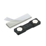 Magnet pentru ecuson, cu autoadeziv, 45x13x6 mm