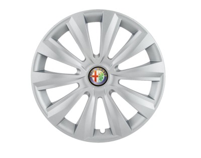 Set 4 capace roti Delta cromat R15 pentru gama auto Alfa Romeo foto