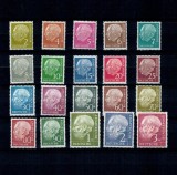 Bundes 1954 - Uzuale Heuss, serie neștampilata cu șarniere