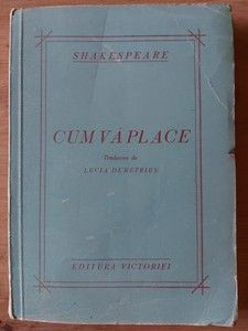 Cum va place- Shakespeare Editura: Victoriei