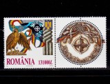 ✅RO 2002 LP 1598a &quot;Romania invitata in NATO&quot; -cu holograma , serie+vinieta , MNH