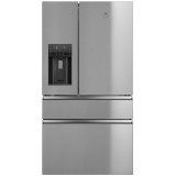 Side by side Electrolux LLI9VE54X0, 617 l, No Frost, Wi-Fi, CustomFlex, Afisaj LCD, Touch control, Iluminare LED, Clasa E, H 178 cm, Inox antiamprenta