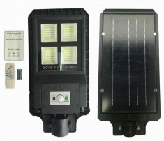 Proiector LED 30w cu panou solar senzor miscare lumina telecomanda 180 led foto