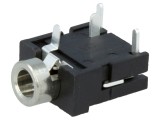 Conector Jack 3,5mm Soclu Mamă Stereo 90&deg; 3 Piste