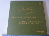 Integrala sonatelor pt. vioara - Beethoven , David Oitrach, 4 vinil
