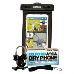 Suport telefon cu carcasa Oxford Dryphone Universal, ghidon 22.2-31.8