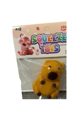 Jucărie interactivă antistres Capibara, maro, 6 cm foto