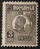 ROMANIA 1920 FERDINAND lp 72 bust mic 3b hartie cu scame neștampilat, Nestampilat