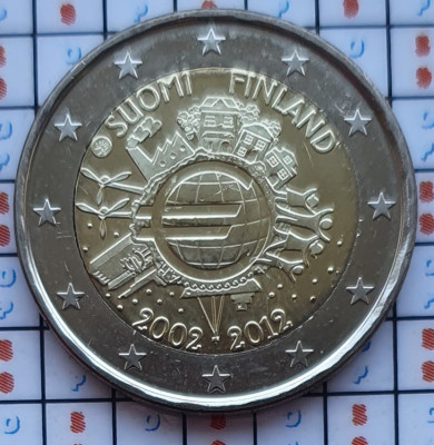 Finlanda 2 euro 2012 UNC - 10 Years of Euro Cash - km 178 - E001 foto