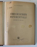 CURS DE ECUATII DIFERENTIALE de V.V. STEPANOV 1955 , EXEMPLAR RELEGAT