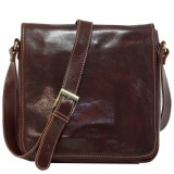 GEANTA DAMA DE UMAR DIN PIELE NATURALA VACHETTA, CROSSBODY, CONIAC, GD125A, Geanta stil postas