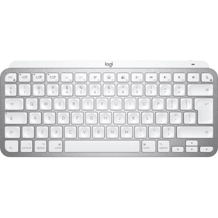 Tastatura wireless Logitech MX Keys Mini Minimalist pentru Mac, Iluminata, Pale Grey