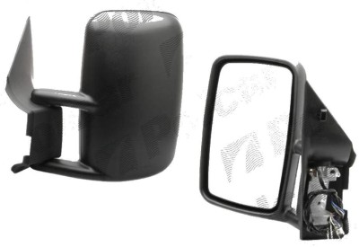 Oglinda exterioara VW LT2 05.1996-12.2005 Partea Stanga Crom Convex Electrica Cu Incalzire 2D1857501C01C, carcasa neagra, cu 5 pini, View Max foto