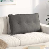 vidaXL Perna pentru spate Gri deschis 80 x 50 cm Țesătură din corduroy 42014736