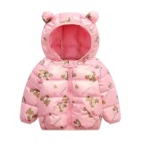 Geaca din fas roz pentru copii - Teddy (Marime Disponibila: 3 ani), Superbaby