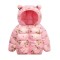 Geaca din fas roz pentru copii - Teddy (Marime Disponibila: 9-12 luni (Marimea