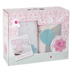 Set de pat 2 piese pentru bebelusi Comfi-Dreams Lovebirds 843022 Children SafetyCare