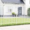 vidaXL Gard de Grădină Alb 190 cm Oțel vopsit &icirc;n pulbere 42003976