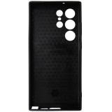 Husa tip capac spate TPU negru, inel si protectie camera, pentru Samsung Galaxy S23 Ultra 5G