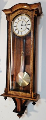 Ceas de perete cu pendul si o greutate Viena Regulator foto