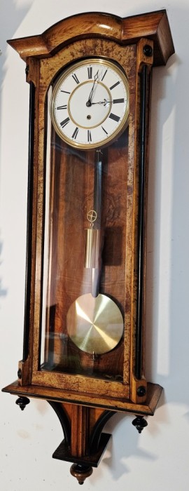 Ceas de perete cu pendul si o greutate Viena Regulator