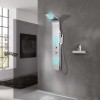 VidaXL Sistem panou de duș curbat, oțel inoxidabil 142370