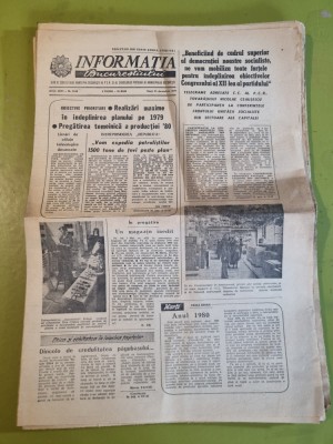 informatia bucurestiului 25 decembrie 1979-nr. aparut in ziua de craciun foto