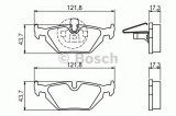 Set placute frana,frana disc BMW Seria 3 Touring (E46) (1999 - 2005) BOSCH 0 986 424 484