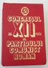 Congresul al XII-lea PCR 1981. Carte Epoca de Aur. Partidul Comunist Roman. Bibliofilie