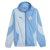 Manchester City geacă de bărbați cu glugă Pre-Match blue - XL