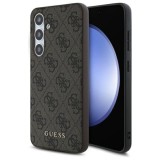 Husa originala Guess Samsung Galaxy S24 FE Hardcase 4G Classic, maro, GUHCS24FEG4GFBR