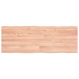 Cumpara ieftin Blat masa, 140x50x(2-4) cm, maro, lemn tratat contur organic