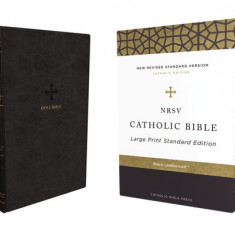 Nrsv, Catholic Bible, Standard Large Print, Leathersoft, Black, Comfort Print: Holy Bible