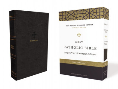 Nrsv, Catholic Bible, Standard Large Print, Leathersoft, Black, Comfort Print: Holy Bible foto